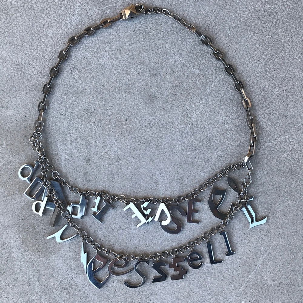 Diesel bib necklace